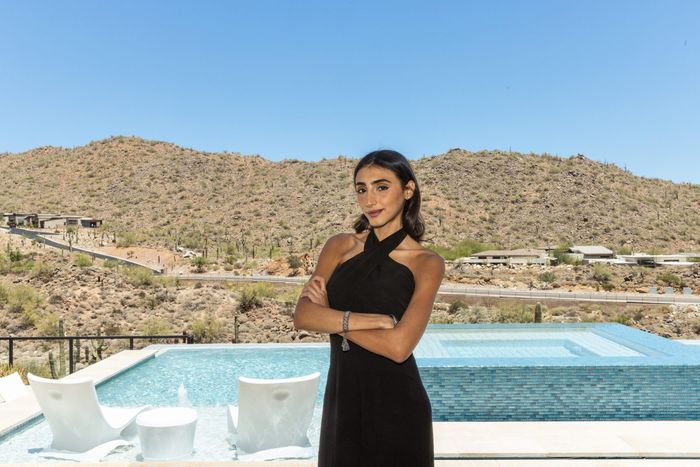By the pool